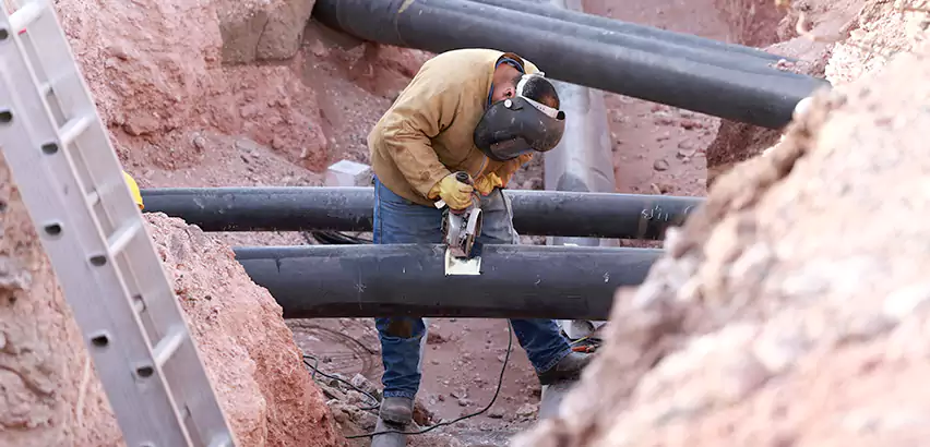 Cast Iron Sewer Pipe Replacement in Wilson